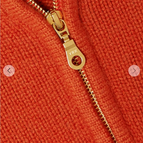 ARCH4 DELORES CHUNKY KNIT TERRACOTTA Cashmere Sweater - Picture 9 of 12